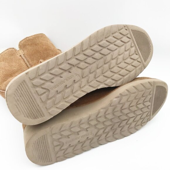 KOOLABURRA UGG Koola Slim Short Chestnut Brown Suede Fur Lined Boots Womens 6 - Picture 12 of 12